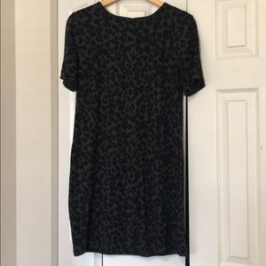 Leopard Ponte Sheath Dress
